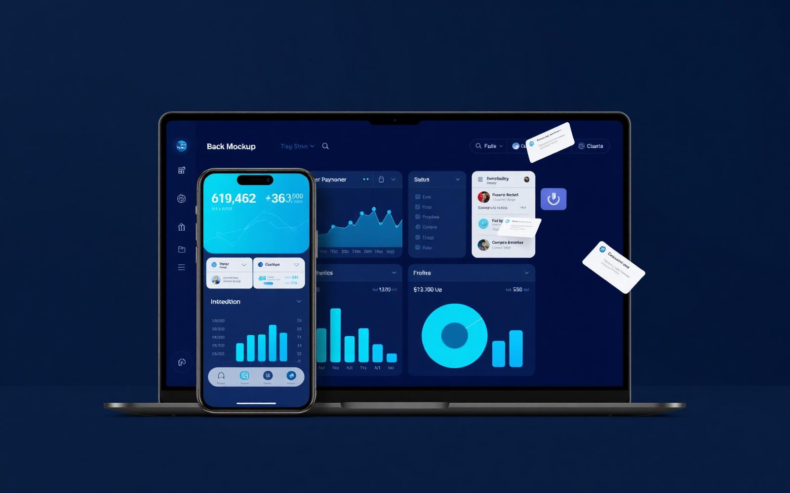 SmartPayEngine sandbox operations views shown on desktop and mobile